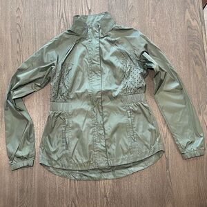 NWOT Fila Womens Army Green Rain Jacket - Size S